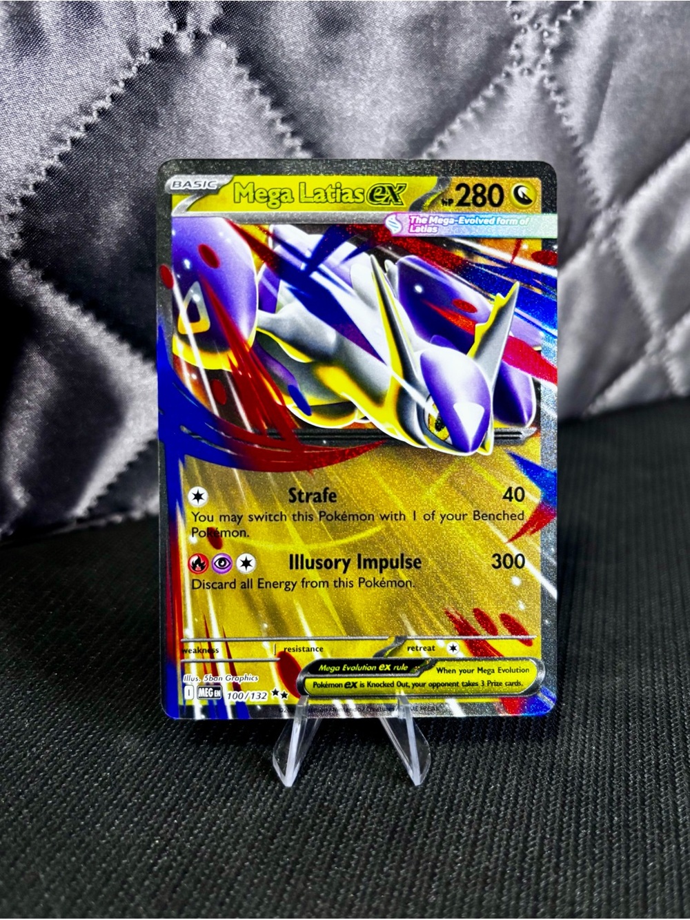 Pokemon Mega Latias EX Holo Card - Mega Evolution - NM